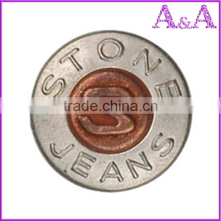 custom black jeans buttons