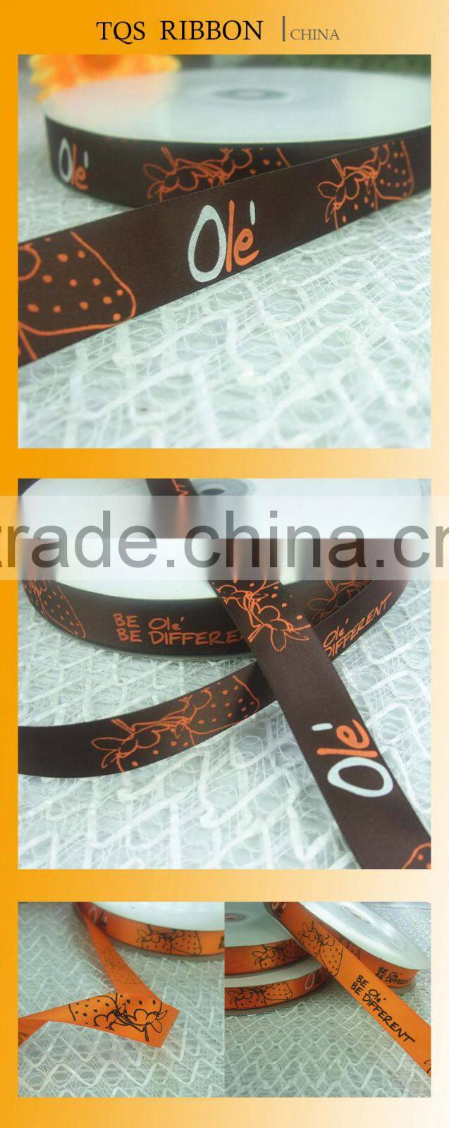 Factory Direct Selling High Density Polyester Satin Ribbon China