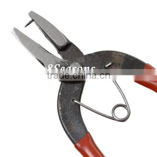 Red Stainless Steel Hole Punch Pliers Hand Tools With Long Grips