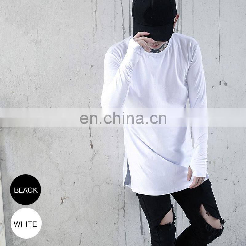 Small Minimum Order Quantity Long T Shirt Men 2017
