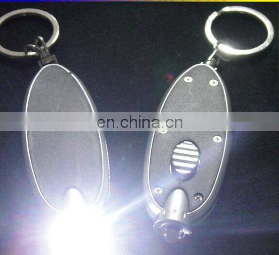 good quality oval shape led keychain promotion led keyring