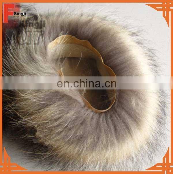 natural color real raccoon fur cuff