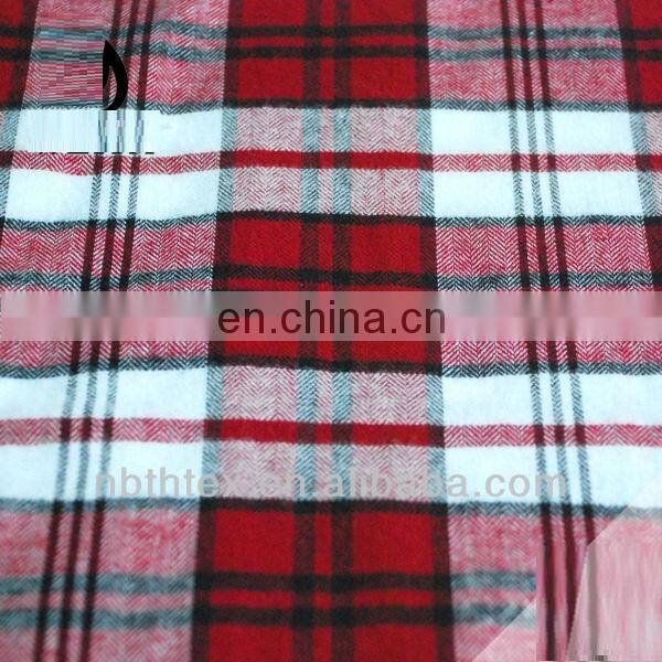100% cotton fabric flannel for shirts