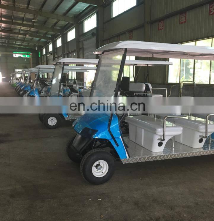 Eight seat electric golf cart sightseeing cart