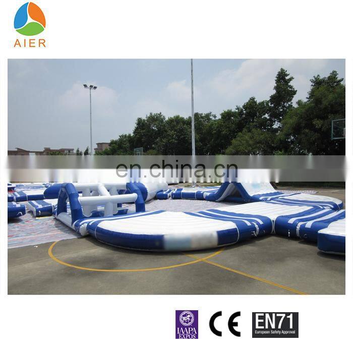 Used Water Park Equipment , Inflatable Water park for sale , Floating Inflatable Water park Games