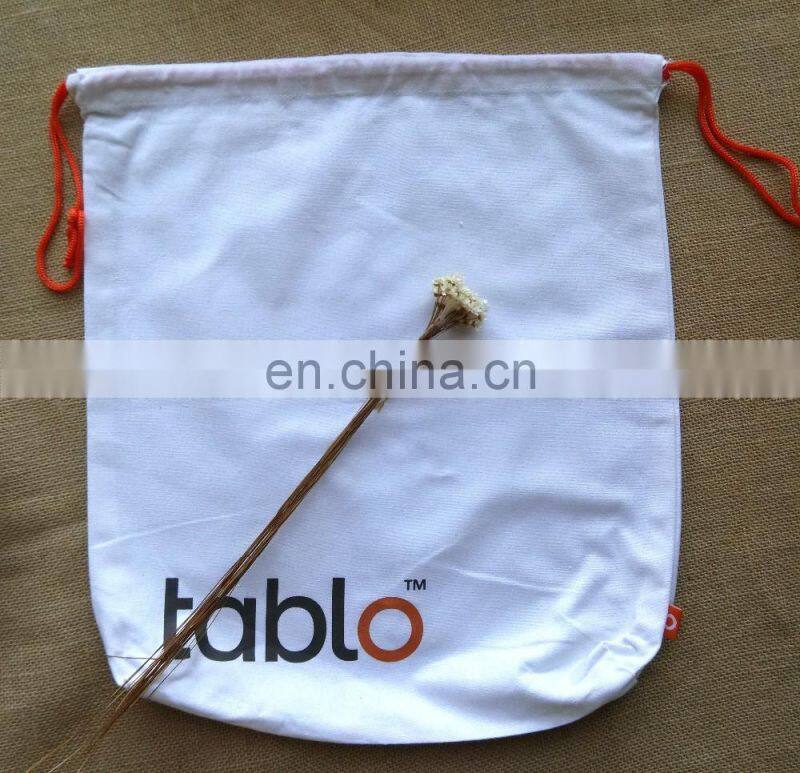 cheap cotton solid color bunch of pocket custom recycle draw string bag advertised shopping bag gift bag