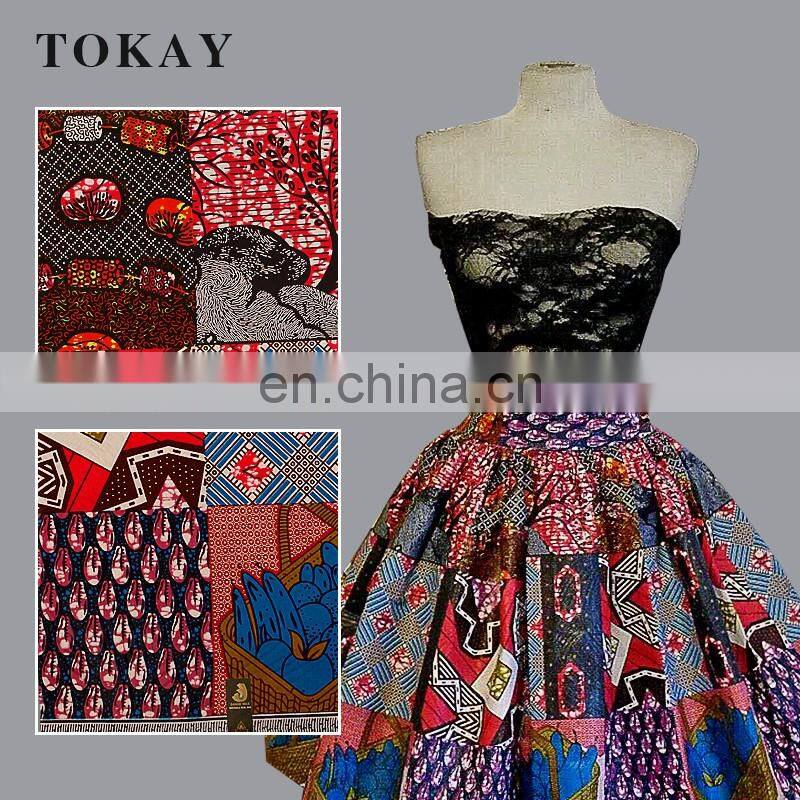 New design party popular real wax fabric