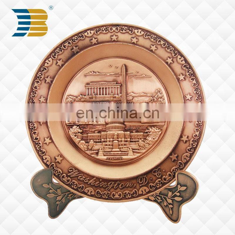 High quality custom design 24k gold metal trophy