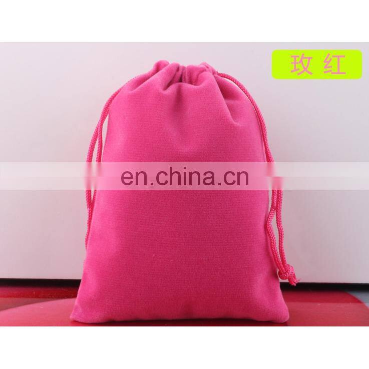 No MOQ custom velvet pouch bag with custom logo printed as custom velvet jewelry bag