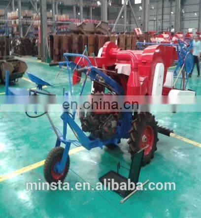 Crawler Full-feed Rice Combine Harvester mini rice harvest machine