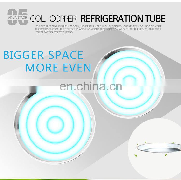 Trending Products Cold Stone Table Fried Ice Cream Roll Frying Machine