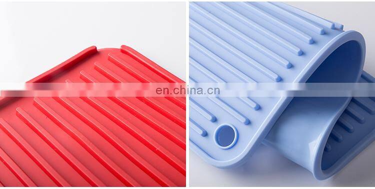 Kitchen use drain pad heat resistant cooking pot holder rectangular PVC dish drying mat