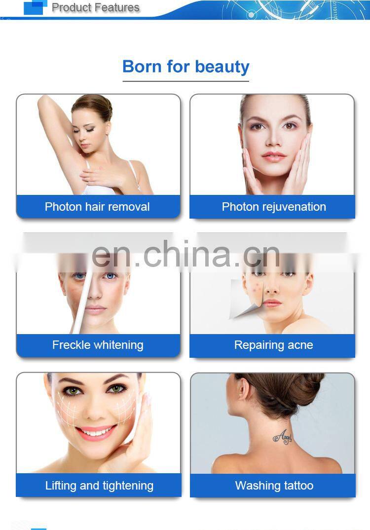 4 IN 1 SHR Elight RF ND Yag Laser Multifunction Beauty Machine CE Approval