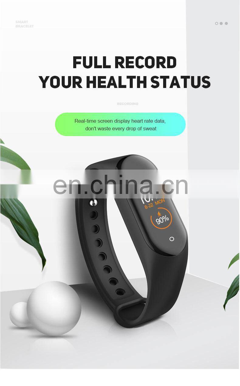 New Product M4 Smart Watch 2020 Hot Selling Mens Women Couple Wrist Band Fitness Sports Waterproof Bluetooth Android Bracelet