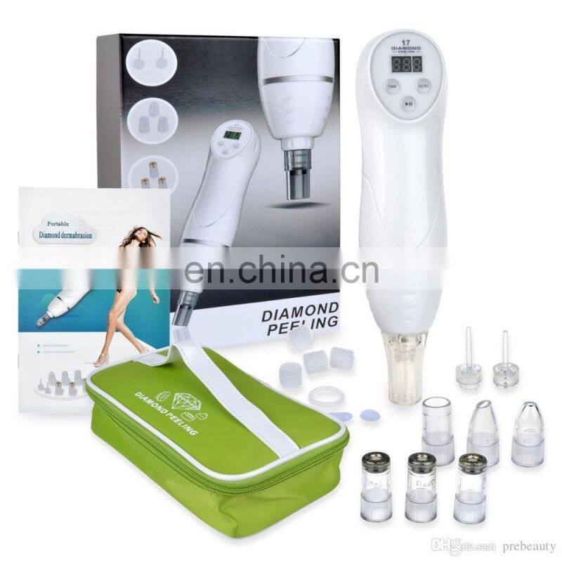 Hot Selling Portable Multi-Functional Blackhead Removal Machine /Eye Wrinkle Remover /Diamond Dermabrasion Machine