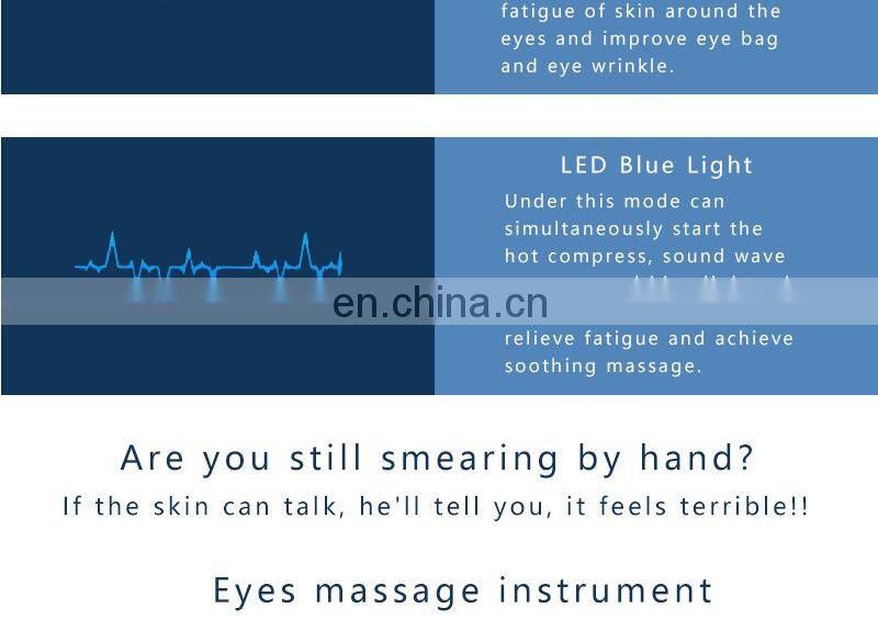 2019 High quality eye relaxing massage microcurrent red light heated eye massager pen
