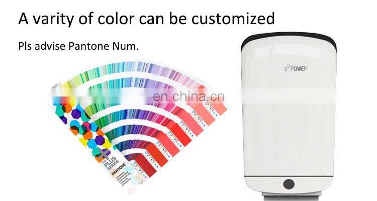 Brushless motor free standing or wall mount high speed automatic hand dryer with both warm and cold air