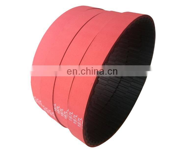 T10-560 rubber belt with   Red Rubber Coated  Factory Direct