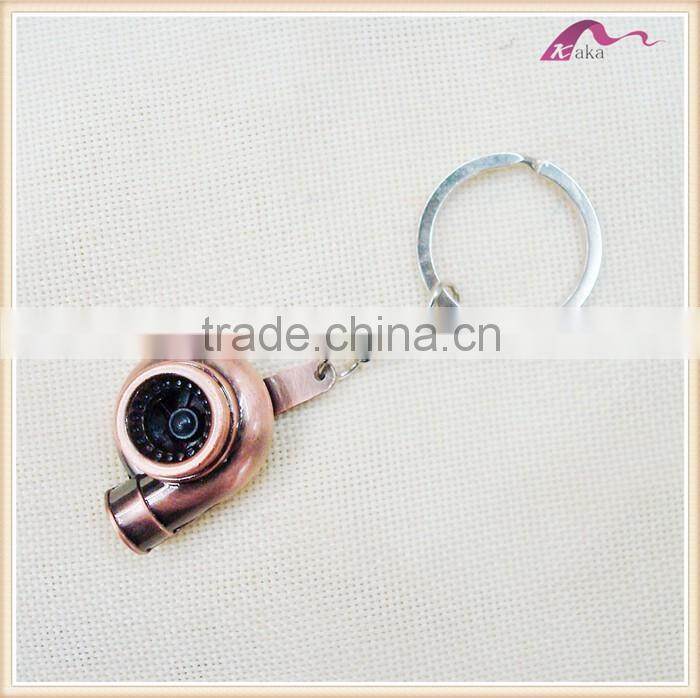 Unique Custom Metal Whistle Shape Keychain Decorations