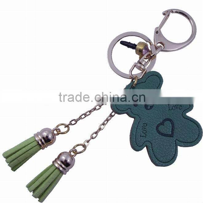 Leather Keycain with rivets