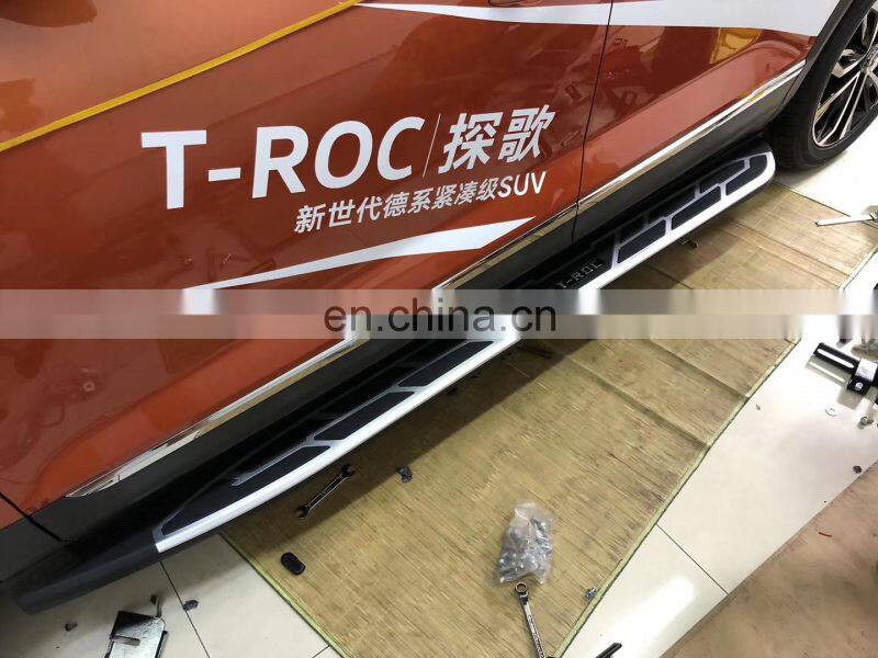 car accessories auto parts side step aluminium alloy running board for T-ROC
