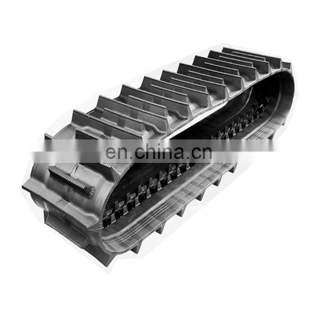 SK75-8 Excavator rubber track SK75UR rubber belt SK80 rubber track shoe