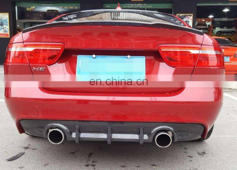 Carbon Fiber Auto Rear Diffuser Lip for Jaguar XE 2015 2016