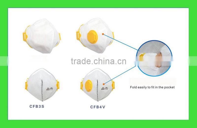 N95 Active carbon respirator with valve