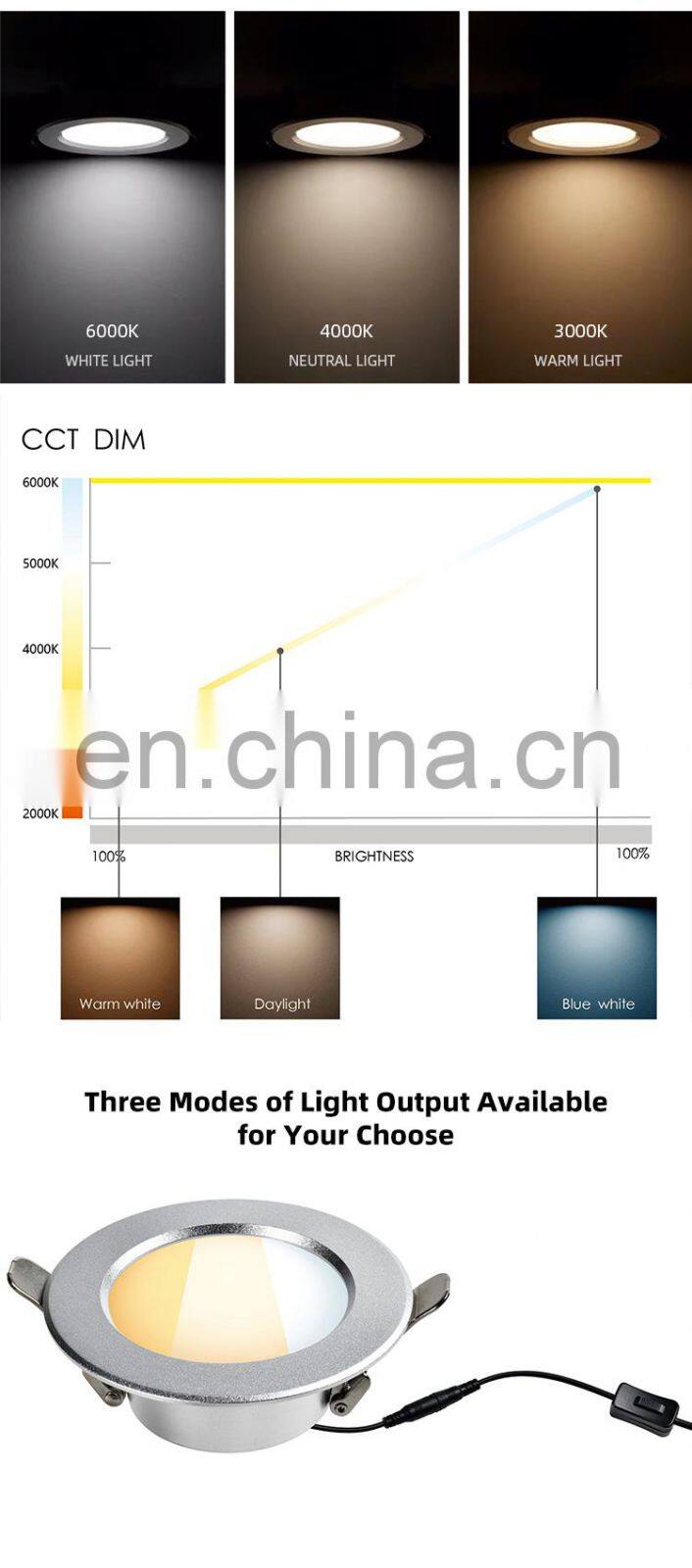 HUAYI Home Corridor Decoration SMD 4W 5W 6W 7W 9W 10W 18W Commercial LED Down Light