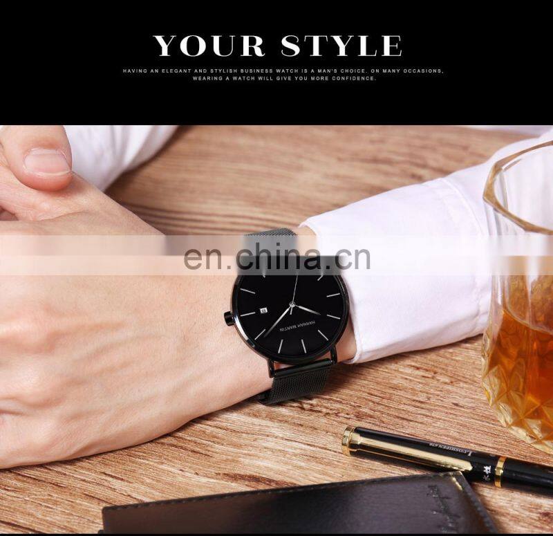 Hannah Martin 151 Classic Design Japan Quartz Waterproof Stainless Steel Fashion Business Thin Watch
