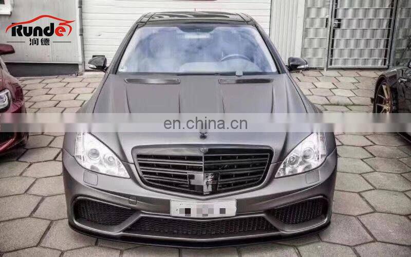 RD Brilliant Quality PD Style Carbon Fiber Bonnet Engine Hood For Mercedes BENZ W221