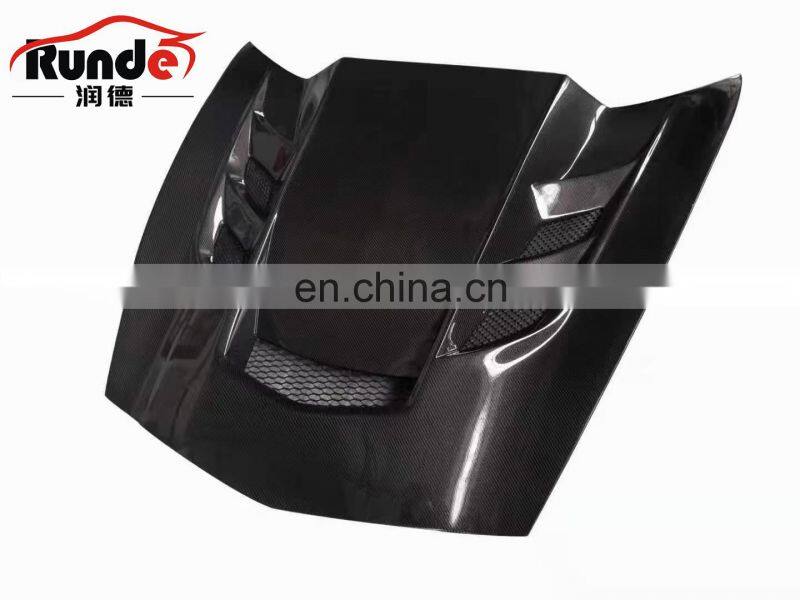 Runde Car Modification Brilliant Quality New Carbon Fiber Bonnet Engine Hood For Corette C7