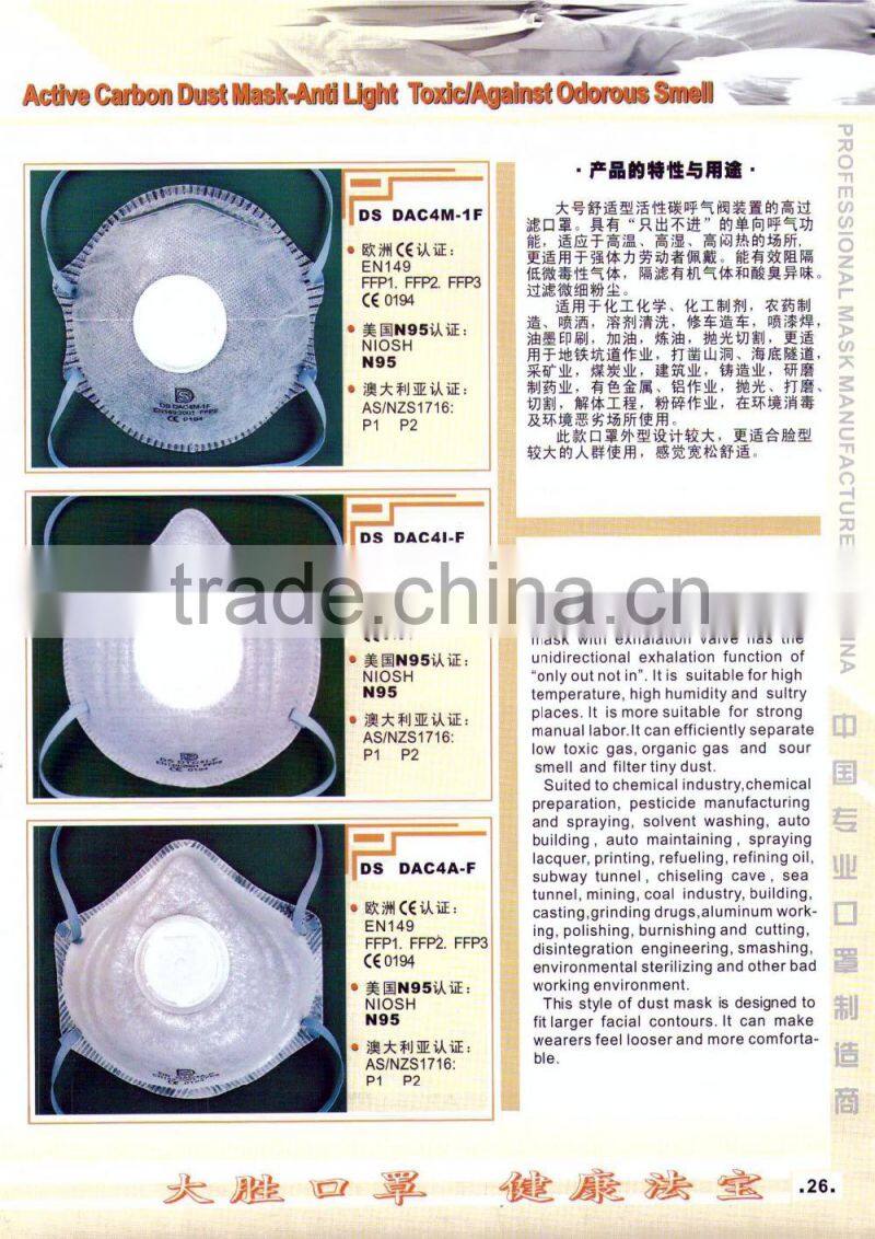 Net Surface Dust Mask DS DAC4N, APRROVED BY NR, GOGGLE, N95, N99, FDA , AS/NZS1716