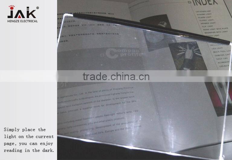 white LED Book Light book light with plate