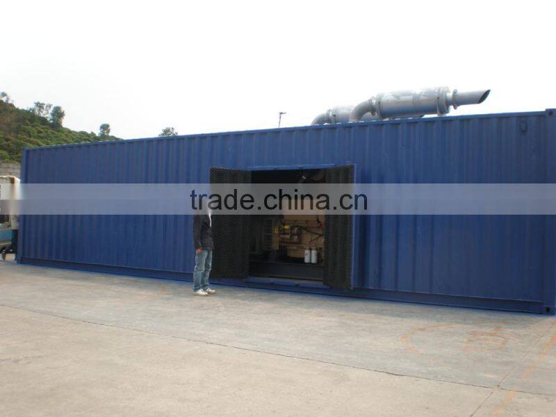 New products in China of 660KVA Power plant of Container type magnetic power diesel generators with 4006-23TAG2A engine for sale