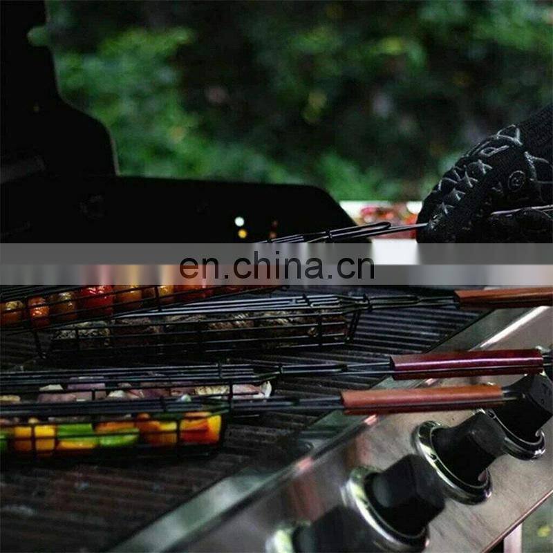 Portable Stainless Steel BBQ Tool Set Grilling Baskets for Fish Chicken and Onion
