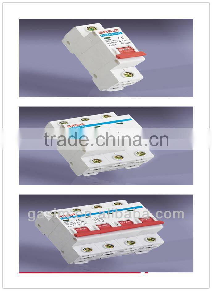 easy mounting c16 mini circuit breaker