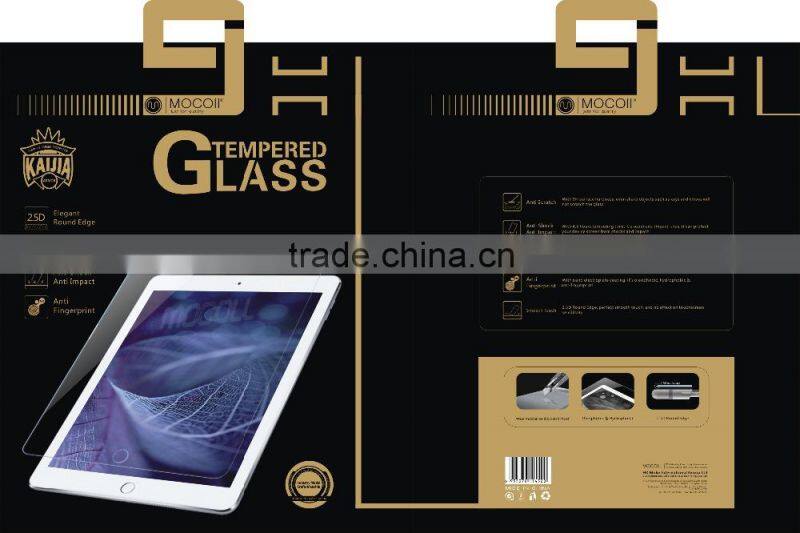 2016 IFA Fair 9H Anti-Scratch High-Clear tempered glass screen protector for iPad air tempered glass