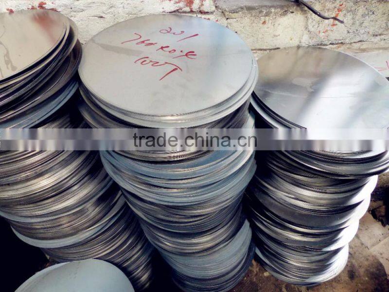 China manufacture mirror polishing 201 202 304 316 stainless steel cirlce