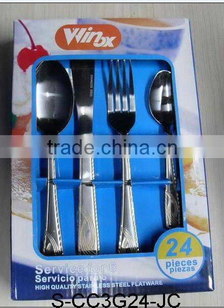 stainless steel tableware utensil sets