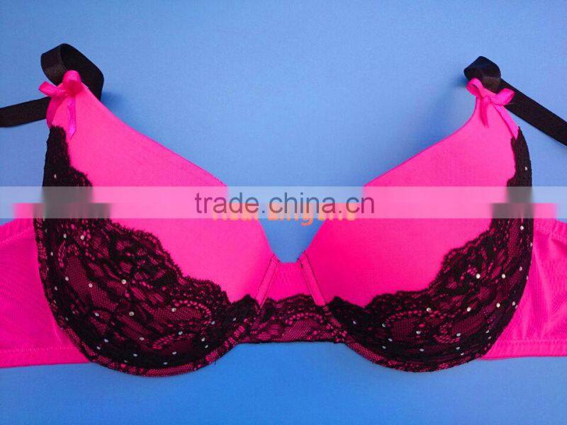 Sexy Plus Size Underwear Set, Microfiber Bra Set