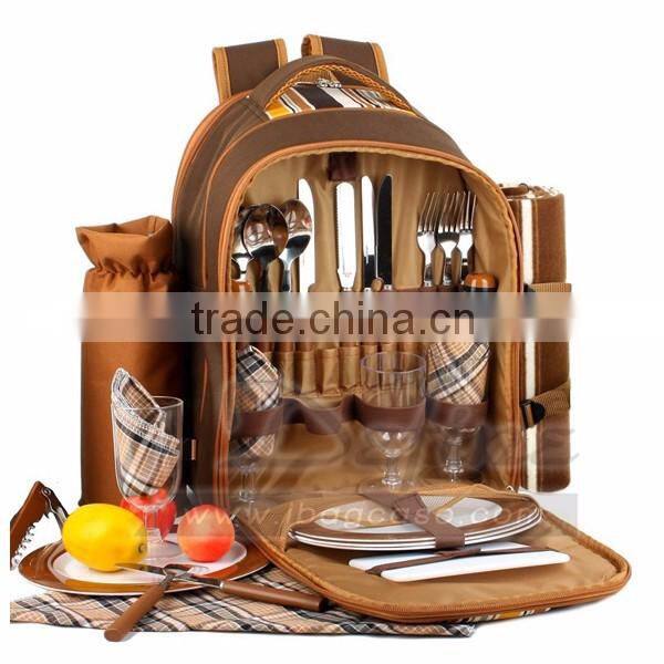 High quality Picnic Bag for 4 Person With Cooler Compartment