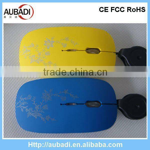 Pretty Ultra Thin Blue Led Mouse