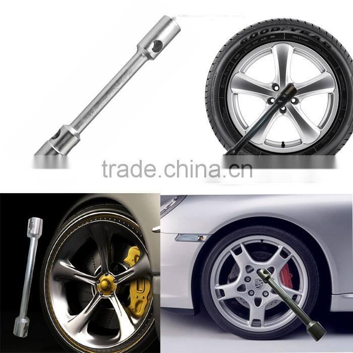 Promotional Metric Double Head Torque Wheel Wrench With Wrecking Bar