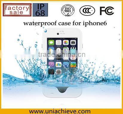 Case for iPhone 6/6 plus Waterproof mobile phone case with adjustable phone holder purple
