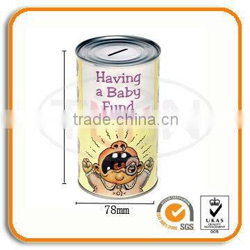 promotion gift tin coin bank