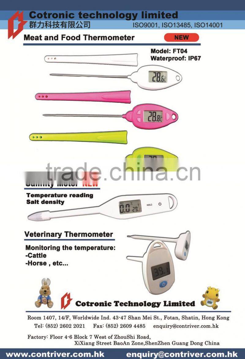 fast read Jumbo LCD pocket digital meat food kitchen thermometer