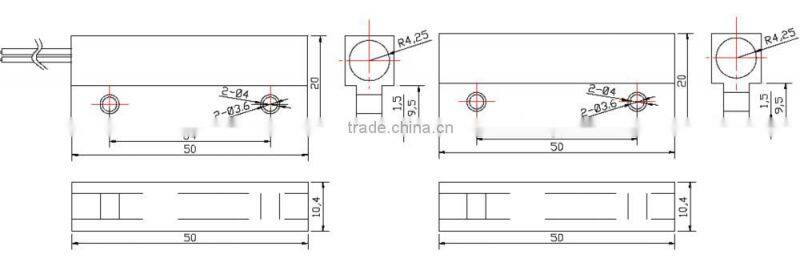 5C-52B magnetic contacts for metal door