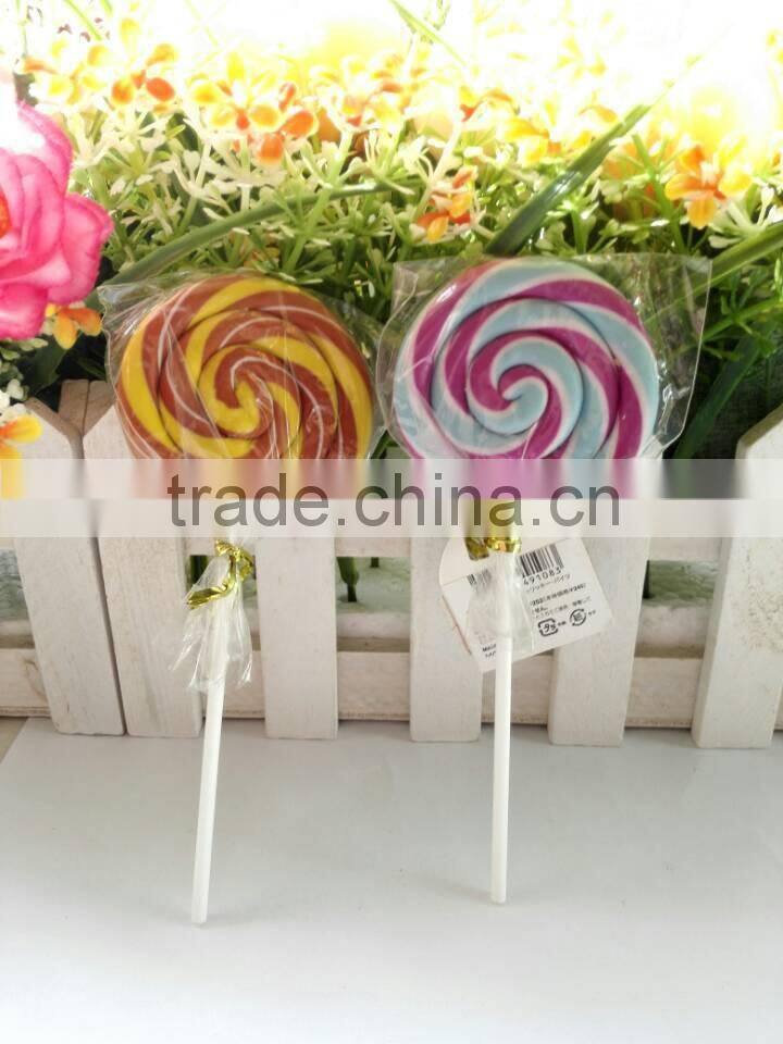 Environmental lollipop pencil eraser