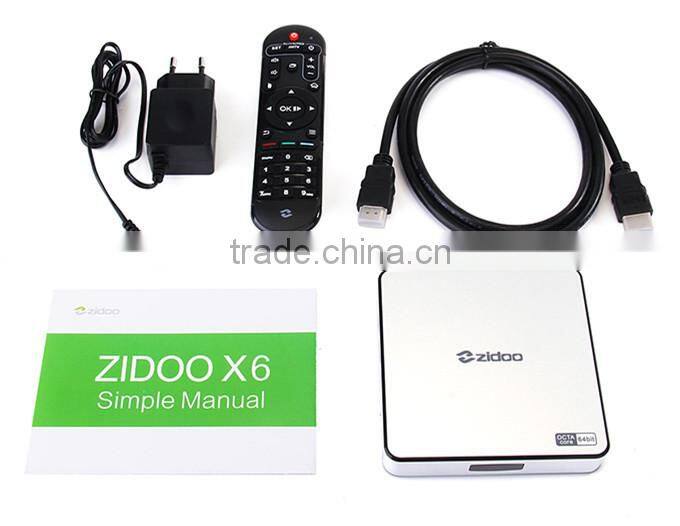 Vensmile Zidoo X6 Pro Android 5.1Smart tv box RK3368 Octa Core android tv box Zidoo X6 Pro for rk3368 tv box